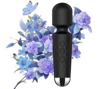 Mini Personal Massage Small Cordless Handheld Bullet Massager - Powerful - Quiet - Back Legs Hand Pains and Sports Recovery (Black)