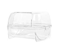 Mini Pet Bath, Strong Sand Digging Container, Bath with Transparent Feature, Small Animal Habitat Accessory for Gerbils, Clear Design with Fun Style, Hamster Cage Decoration for Small Pets