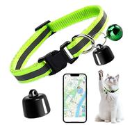Mini Pet Tracker for Cats and Dogs, Smart GPS Cat Tracker, No Monthly Fee, No SIM Required, Compatible with iOS/Android, Global Tracking Device for All Cats Dogs and All Collars
