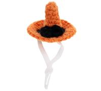 Mini Pet Witch Hat Decoration for Hamsters and Rats Orange