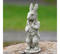 Mini Peter Rabbit Stone Statue | Outdoor Garden Ornament Jemima Sculpture Decor