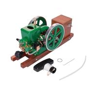 Mini Petrol Engine Model Kit, Morse Z Miniature 4-Stroke Throttling Governor Gasoline Engine Model with Ignition System & Wooden Stand, Working Science Kit Decor for Collectors