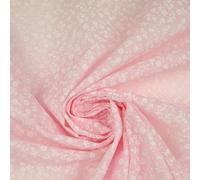 Mini Petunia Ditsy Flower Printed Pastel Poly Cotton Fabric Polycotton Craft 45" (1 Metre, Pink 3725)