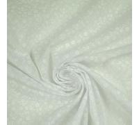 Mini Petunia Ditsy Flower Printed Pastel Poly Cotton Fabric Polycotton Craft 45" (1 Metre, White 3727)
