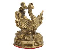 Mini Phoenix Statue Brass Phoenix Statue Phoenix Figurine Lovely Craft Decorations for Home Ornaments Christmas Collectible Birthday Gift(5.8×5.8×6.6cm /2.3×2.3×2.6in)