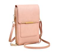 Mini Phone Purse | Phone Wallet for Women | Adjustable Organizer with Multiple Compartments: for Women, Girls, Mother, Wife, Adults, Commuting, Travel, Pink, Consulte la descripción