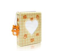 Mini Photo Album for Fujifilm Instax Mini Film, for 2x3 Photos (Yellow) | 40 Pockets, Fit for Instax Mini 12/13/11/41/40/99/Evo/Liplay/Link 3, Heart Cutout Cover, Hanging Hole for Pendant