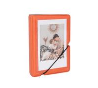 Mini Photo Album with 28 Pocket for Fujifilm Instax Mini 12 11 99 90 40 9 8 7 EVO LiPlay 2x3 Inch Pictures Films,Kpop Photocard Holder Albums for 54x86mm Pictures (Orange)
