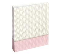 Mini Photo Album with Pockets for 24 Photos 10 x 15 cm Pastel Pink