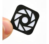 Mini Photo Camera Shutter Aperture Diaphragm Cat Eye Patch Hook Backed for Photographers Camera Bags Backpacks EDC Gear Hats