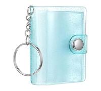 Mini Photo Keychain, Small Photo Album With 24 Pockets, Small Portable Clear Binder, for Kids Adults Men Women Birthday Wedding Wallet Backpack