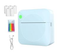 Mini Photo Printer - Cordless Heat Transfer Machine, Mobile Label Creator, Lightweight Handheld Printing Tool With Bluetooths Connection Support | Business Trips Study Craft Journaling Indoor Outdoor