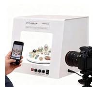 Mini Photo Studio Light Box, Jewelry Shooting Tent Softbox, Dimmable Ollectibles Shooting Tent Softbox, Electric 360° Turntable Jewelry Photo Light Box Kit, Customizable Rotation Speed TB20