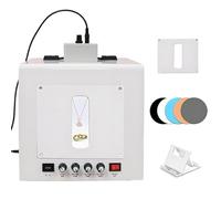 Mini Photo Studio Light Box Kit, Dimmable Studio Light Box with Motorized 360° Electric Turntable, 3000-5500k Adjustable Brightness, Ideal for Photography and Video Needs(20CM)