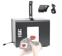 Mini Photo Studio Light Box Kit for Jewelry Photography, Softbox with 6 Light Modes & Removable Camera Bracket, Portable Photo Lighting Setup for Professional Results