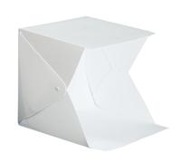 Mini Photography Light Tent 20cm with LED Bars for Desktop | 5v 1a Power, Shadow Reduction, No Stroboscopic Output, White Backdrop, Black Backdrop, Online Selling