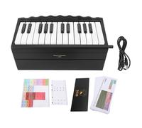 Mini Piano 2025 Desk Calendar,27 Cards 25 Keys Piano Calendar for Family and Friends (Black)