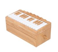 Mini Piano Calendar, Portable Multifunctional ABS Playable Piano Desk Calendar for Room Decor Birthday Gifts