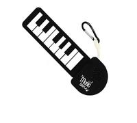 Mini Piano Guitar Beginner Special Electronic Music Keychain Instrument for Learning Music While Exploring Joyful Notes Journey (A, One Size)