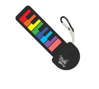 Mini Piano Guitar Beginner Special Electronic Music Keychain Instrument for Learning Music While Exploring Joyful Notes Journey (B, One Size)