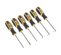 Mini Pick & Screwdriver Set 6pc - Sealey S0774 New