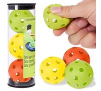 Mini Pickleball Training Balls - Warm Up Pickleball Drills, Enhance Reaction Time & Hand-Eye Coordination | Ideal Gift for All Ages and Skill Levels (Colorful)