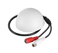 Mini Pickup Microphone,100m2 Wide Range HiFi Audio Sound Monitoring Pickup Microphone Head,Clear Voice,Low Noise,High Fidelity Pickup Microphone for CCTV Security