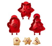 Mini Pie Molds for Baking, Mini Pie Maker, Hand Pie Molds Press and Cutter, Festive Pie Press & Pastry Mold for Holiday Parties & Baking (Set A)
