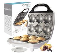 Mini Pie & Quiche Maker - Nonstick Baker Cooks 6 Small Quiches in Minutes - Dough Cutting Circle for Easy Measurement - Better Than Tins, Pans - Fall Baking or Thanksgiving Dessert Cooking