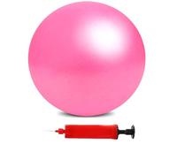 Mini Pilates Exercise Yoga Ball, 6 Inch Small Inflatable Exercise Yoga Ball,Core Training and Physical Therapy Equipment, with Pump(Pink)