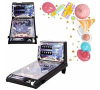 Mini Pinball Games, Electronic Tabletop Pinball Machine Shooting Toy for Indoor Game Room with Light and Scorekeeper, Desktop Ball Game Retro Nostalgia Arcade Machine for Kids Adults