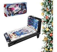Mini Pinball Machine Electronic Tabletop Game With Led Digital Scoreboard, Lights And Sounds, Pull Handle Portable Arcade Toy For Kids And Adults