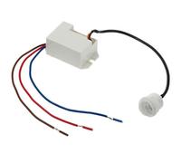 Mini PIR Motion Sensor Light Switch, 3-Wire For Relay Automatic Lamp Control, 360° Detection Angle, Adjustable Sensitivity up to 8 m, Day or Night Mode, AC 220-240V