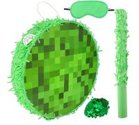 Mini Pixel Piñata, Green Pixel Birthday Party Decorations for Pixel Birthday,BirthdayDecorations