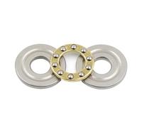 Mini Plane Axial Thrust Ball Bearing 3-In-1 F2-6M F3-8M F4-10M F5-10M F6-12M F7-17M F8-16M F10-18M Axial Ball Thrust Bearing(F6-14M 6 x 14 x 5mm)
