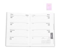 Mini Planner 2026 A7 Weekly Monthly Calendar Pocket Notebook | PU Cover, Paper Pages, Sturdy Binding, Lays Flat, Easy Carry the Go Scheduling