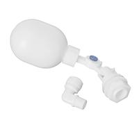 Mini Plastic Adjustable Float Valve Auto Fill Valve for Aquarium RO DI Reverse Osmosis System 3/8 BSP Valve with 1/4 Fitting Smallest Adjustable Float Valve in the World