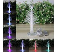 Mini Plastic Artificial Xmas Christmas Tree with USB Powered Multi Colour Changing LED Lighting