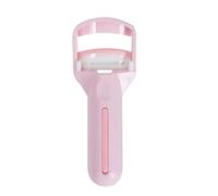Mini Plastic Press Type Eyelash Curler No Pulling Long Lasting Lashes Curling Clip Eyelash Lift Wide Angle Girls(Pink)