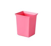 Mini Plastic Trash Can - Coverless Square Garbage Basket for Bedroom, Office, Kitchen - Compact Waste Bin for Countertop or Hotel Use