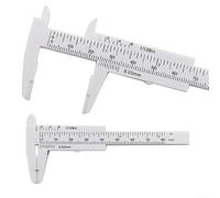Mini Plastic Vernier Caliper for Small Object Measurement Antiques and Jewelry (white)