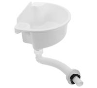 Mini Plastic Washbasin Wall-Mounted Half-Round Sink for Small Bathrooms | No-drill Fitting, Anti-odor Flexible Drain Pipe, White Minimalist Design, Suitable for Corner Walls, Renters, Apartments