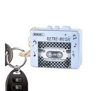 Mini Player Keychain - Small Cassette Accessories with 10 Songs | Small Player Keychain,for Backpack Handbag Purse Travel Home Office Commuting Classroom School