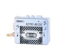Mini Player Keychain - Small Player Keychain | Cassette Pendant Accessories, With 10 Songs, For Backpack Handbag Purse Travel Home Office Commuting Classroom School