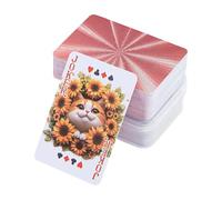 Mini Playing Cards - Waterproof Tabletop Deck, Pocket Entertainment Set, Sturdy Polymer Finish, Compact Portable Build, Premium Party Recreation Choice, Children Teens Adults Travelers Events