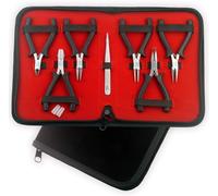 Mini Pliers Set Beading Tools Kit Jewellery Making Tools with Nylon Jaw Pliers Hobbies and Creative Art Craft Gift Ideas Blue PTL® (Black)