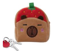 Mini Plush Pocket Bag | Cute Cash Pouch Cute | Soft Capybara Backpack Pendant for Boys Girls Portable Organizer for Snacks Candy Snacks Mini Plush Bag with Farm, Red, Se référer au descriptif, Refer