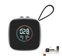 Mini PM2.5 Air Quality Detector Indoor | ABS, 7x7x3.2cm, 800mAh | Portable Dust Counter For, Haze & Humidity | Temperature & Gas Analyzer (Video Available)