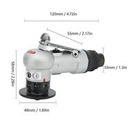 Mini Pneumatic Chamfering Machine, Hand Chamfering Machine Mini Burr Cutting Machine Pneumatic Air Chamfering 45 Degree Air Cutting Machine for Right and Rounded Angles