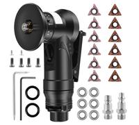 Mini Pneumatic Chamfering Tool 30000 RPM Handheld Air Beveling Machine with 1/4 Inch Air Inlet 45° Mini Chamfering Machine Air Tools with Blades for Metal Wood Beveling Deburring